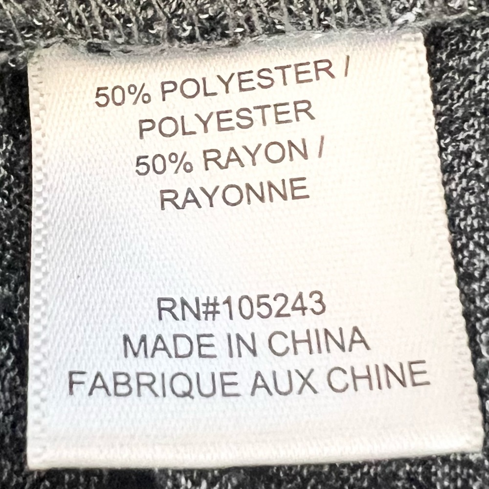 Babeau Gray Twist Draped Long Sleeve T-Shirt Size Small - Picture 6 of 7